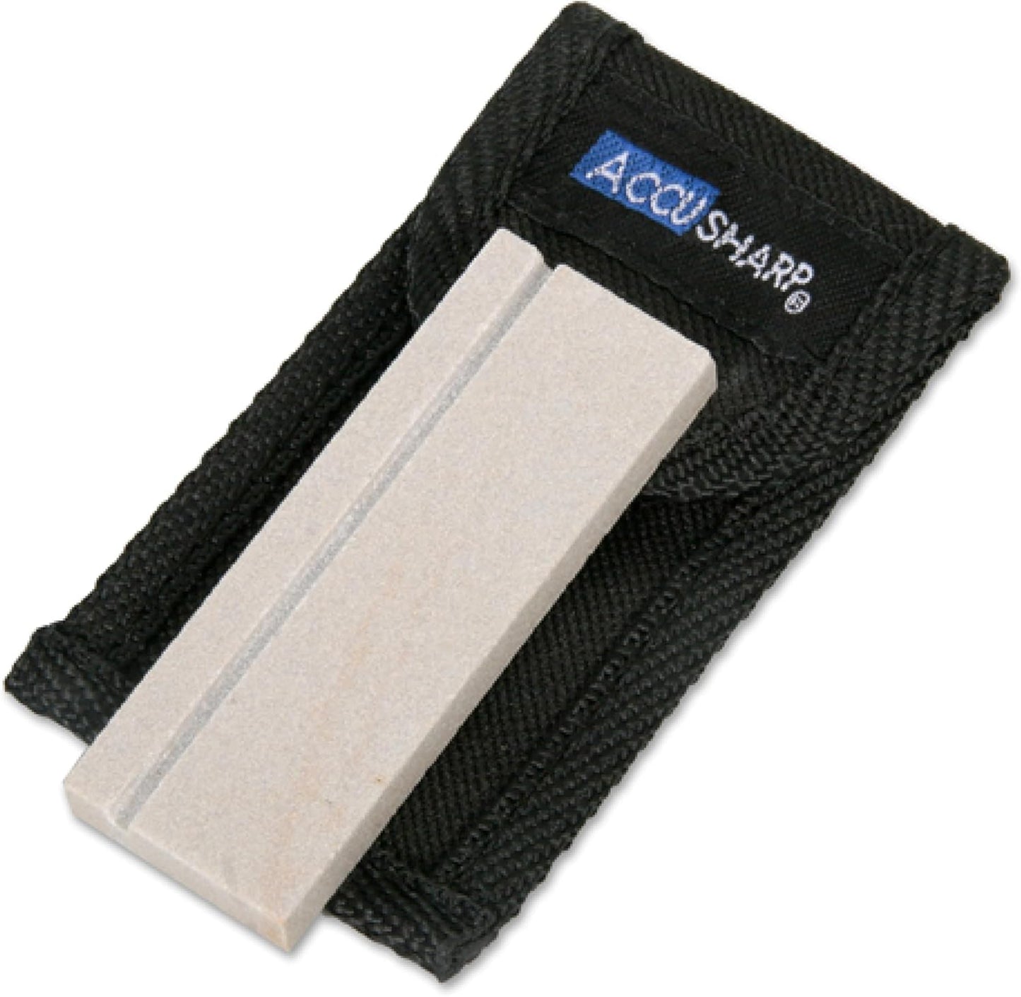 AccuSharp Pocket Stone Sharpener with Pouch, 3 Inch Dual-Sided Sharpening Stone for Knives, Fish Hooks, Camping, Hunting Knives, Restores, Repairs & Hones Blades, Diamond