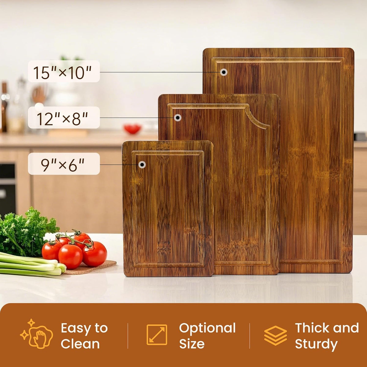 Book Cutting Board Set with Stand，Wooden Cutting Boards That Look Like Books for Serving & Display，Acacia Wood for Meat, Vegetables, Cheese & Bread，3-Piece Set