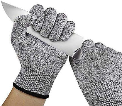Cut Resistant Glove - High Performance Level 5 Protection for Kitchen Cutting, Food Grade Safety Gloves for Cutting (Small, 1 Pair Stand Glove)