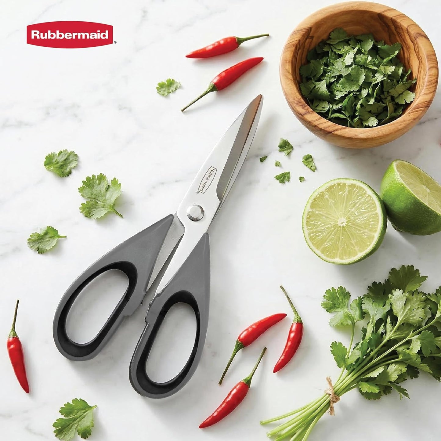 Kitchen Scissors All Purpose Heavy Duty, Stainless Steel Kitchen Shears with Protective Sheath, Dishwasher Safe Kitchen Scissors for Food, Meat, Poultry & Herbs, Comfort Grip, Black
