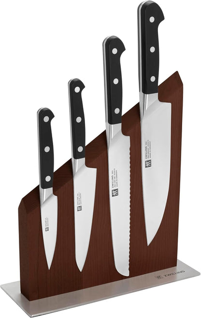 Pro RCF 5-pc Magnetic Knife Block Set - Brown