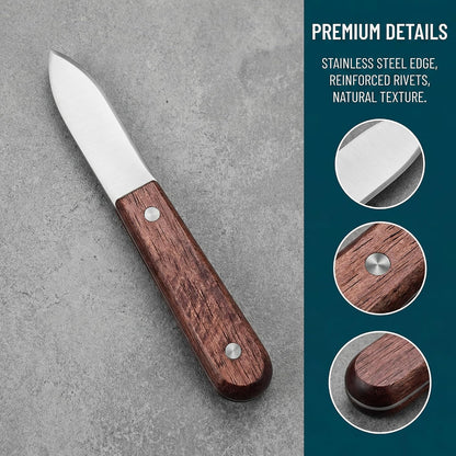 2 Pack Oyster Shucking Knife, Non-Sharp Oyster Opener with Ergonomic Handle, Safe Seafood Shucking Tool for Home Kitchen & Seafood Lovers.