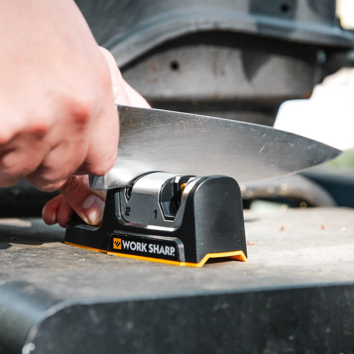 Rolling Knife Sharpener- 4 Sharpening Angles - For All Kitchen Knife Sets