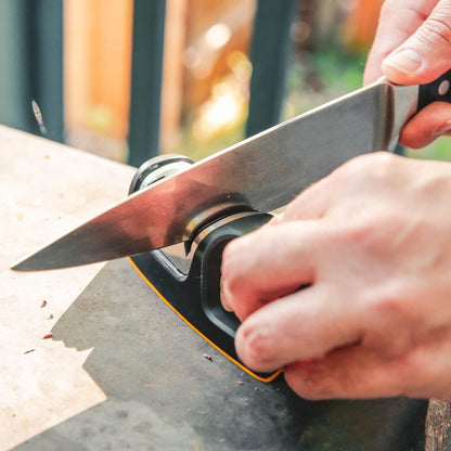 Rolling Knife Sharpener- 4 Sharpening Angles - For All Kitchen Knife Sets