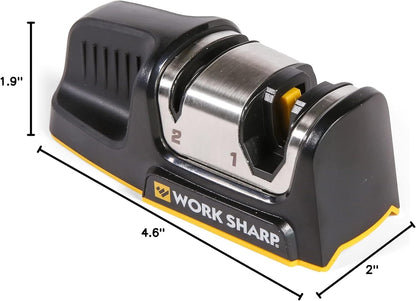 Rolling Knife Sharpener- 4 Sharpening Angles - For All Kitchen Knife Sets