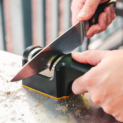 Rolling Knife Sharpener- 4 Sharpening Angles - For All Kitchen Knife Sets