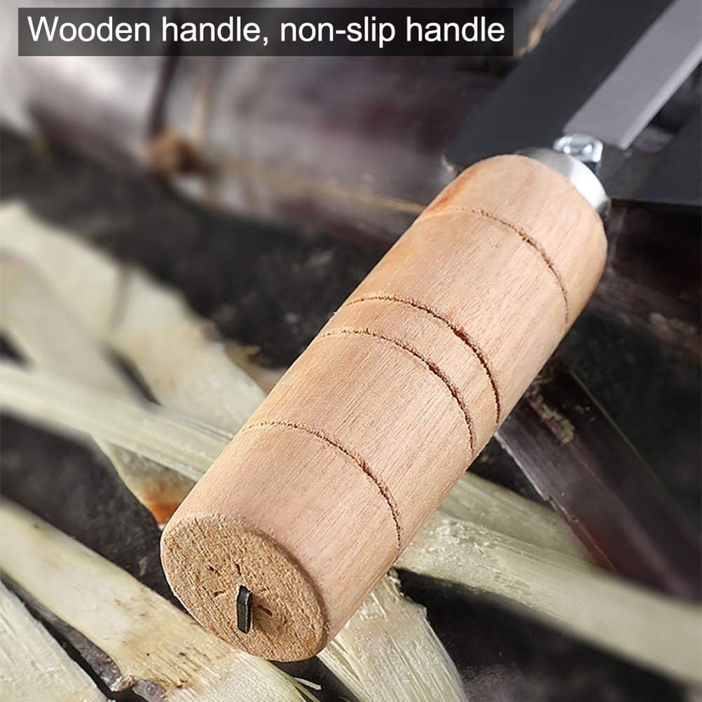 Sugarcane Peeler Knife,Peeler Knife Carbon Steel Sugar Cane Peeling Cutter with Non Slip Wooden Handle, 10.23in Artifact Planing Knife for Sugar CanePeeling (As Shown)