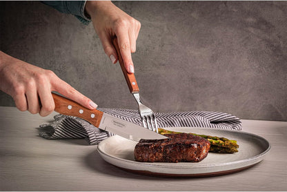 5” Jumbo Steak Knives Set of 4, Sharp Knife with Wooden Handle, ‎Camping, Kitchen, Rustic, 22399079
