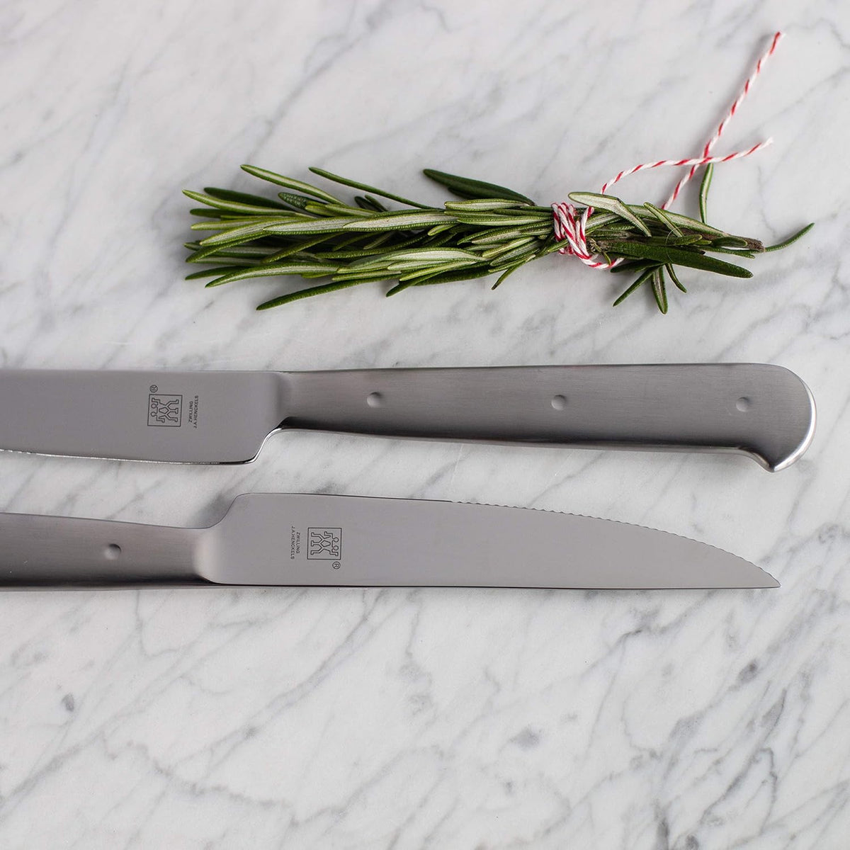 Porterhouse 2pc Stainless Steel Carving Knife Set with Fork in Red Presentation Box, Gift Set