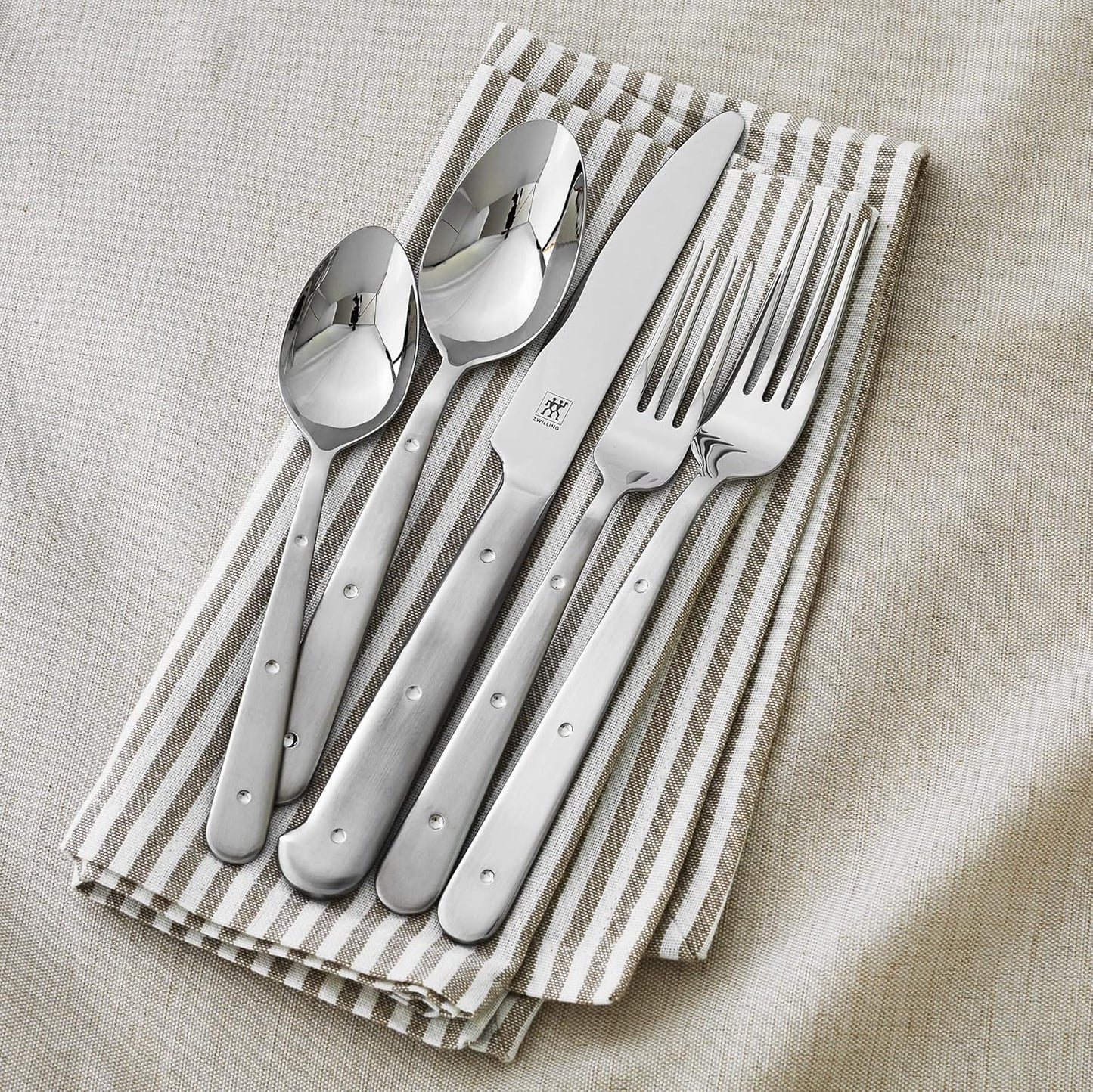 Porterhouse 2pc Stainless Steel Carving Knife Set with Fork in Red Presentation Box, Gift Set