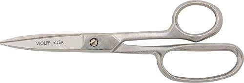Professional Poultry Shears/Scissors - Made in USA by Wolff Industries - All Metal, High Leverage, Ergonomic Shears for Evisceration, Deboning, and Utility Poultry Processing (9" High Leverage)