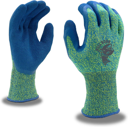 Rock Fish FP3703 Filet Gripper Fishing Gloves, Cut-Resistant Filet, Food Prep, Salt & Fresh Water, One Pair, Medium