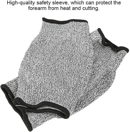 1 Pair Anti Cut Protective Sleeves, Arm Protective Cut proof Anti Abrasion Long Sleeve Work Gloves Safety Gloves Arm Protectors for High Risk Work (L=20cm)