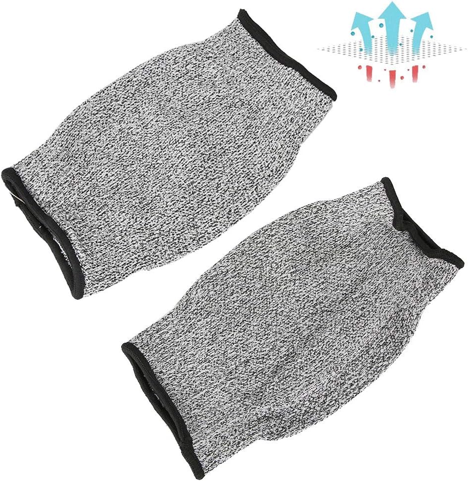 1 Pair Anti Cut Protective Sleeves, Arm Protective Cut proof Anti Abrasion Long Sleeve Work Gloves Safety Gloves Arm Protectors for High Risk Work (L=20cm)