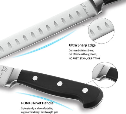 Brisket Slicing Knife - Ultra Sharp Premium 11-inch Stainless Steel Carving Knife for Slicing Roasts, Meats, Fruits and Vegetables