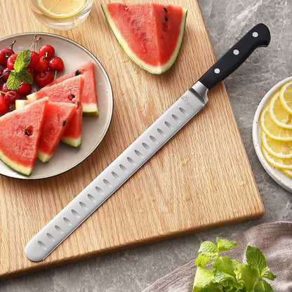 Brisket Slicing Knife - Ultra Sharp Premium 11-inch Stainless Steel Carving Knife for Slicing Roasts, Meats, Fruits and Vegetables