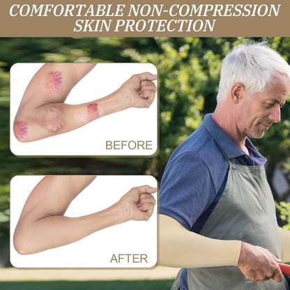 8 Pairs Elderly Skin Thin Protector Sleeves Bruise Abrasions Protective Arm Sleeve