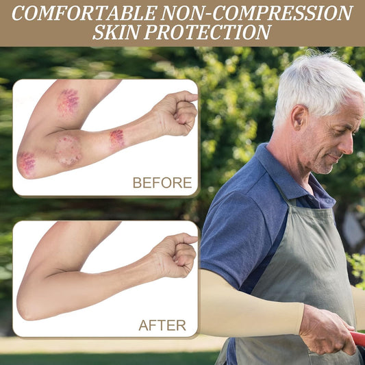 8 Pairs Elderly Skin Thin Protector Sleeves Bruise Abrasions Protective Arm Sleeve