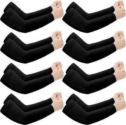 8 Pairs Elderly Skin Thin Protector Sleeves Bruise Abrasions Protective Arm Sleeve