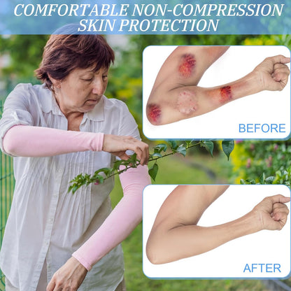 8 Pairs Elderly Skin Thin Protector Sleeves Bruise Abrasions Protective Arm Sleeve