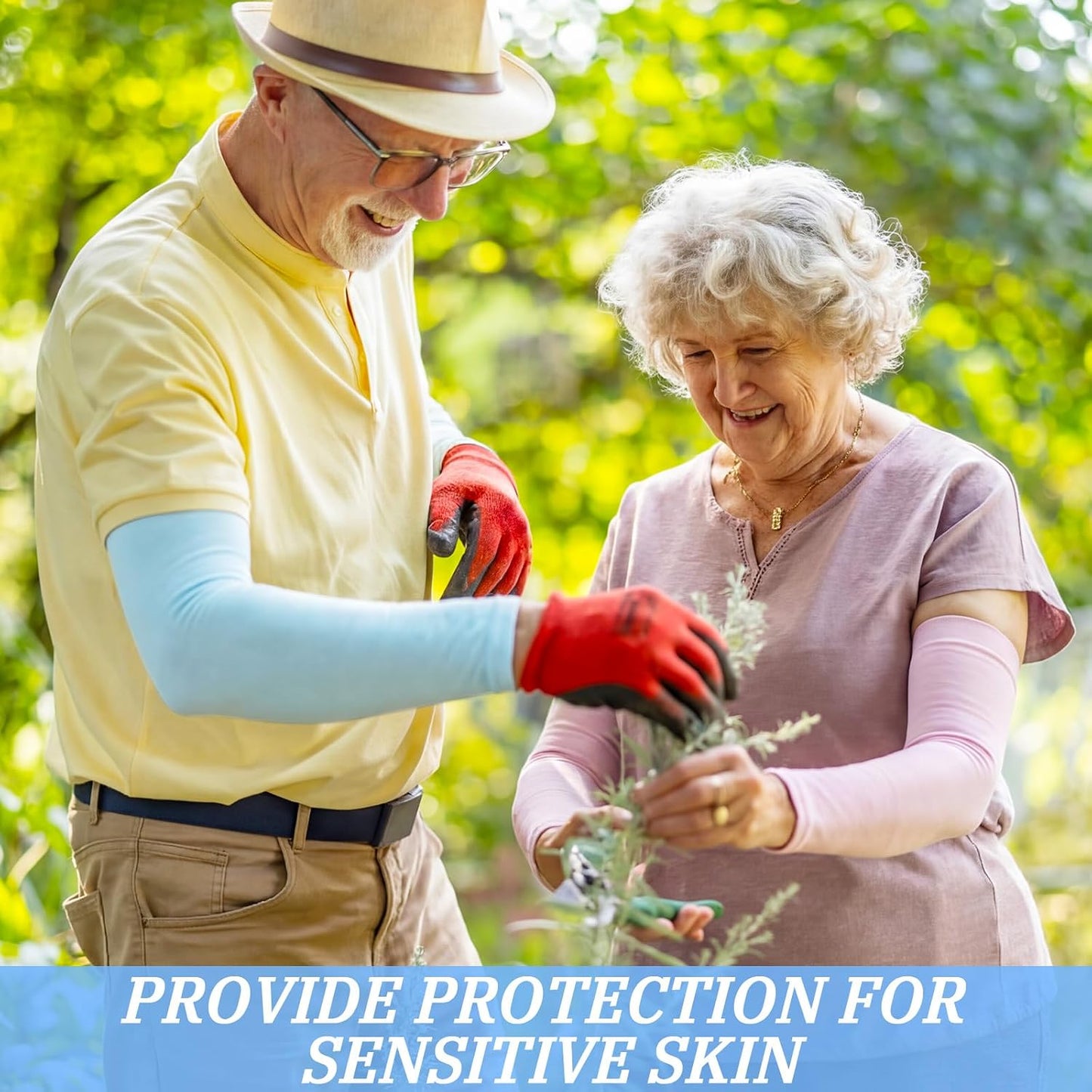 8 Pairs Elderly Skin Thin Protector Sleeves Bruise Abrasions Protective Arm Sleeve