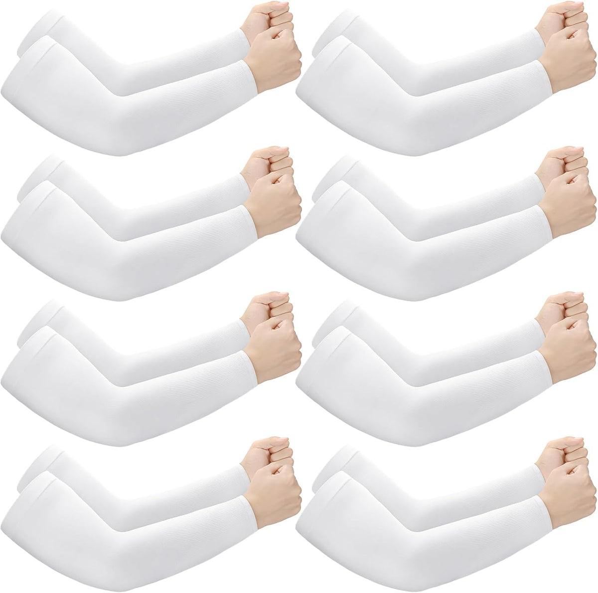 8 Pairs Elderly Skin Thin Protector Sleeves Bruise Abrasions Protective Arm Sleeve