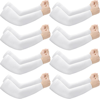 8 Pairs Elderly Skin Thin Protector Sleeves Bruise Abrasions Protective Arm Sleeve