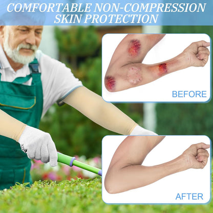 8 Pairs Elderly Skin Thin Protector Sleeves Bruise Abrasions Protective Arm Sleeve