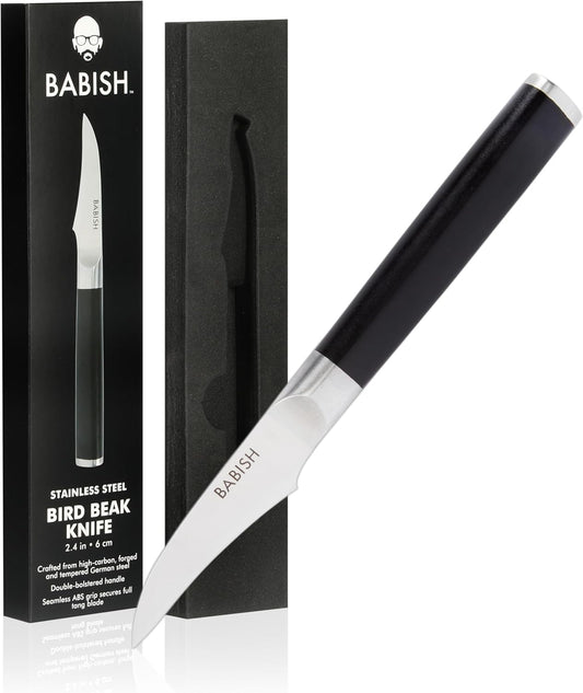 Birds Beak Peeling Paring Tourne Knife – High-Carbon 1.4116 German Steel Kitchen Knife – Precision Peeling and Paring Tool