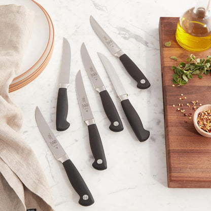 Genesis Steak Knife Set | Plain Edge, High Carbon, 5-Inch