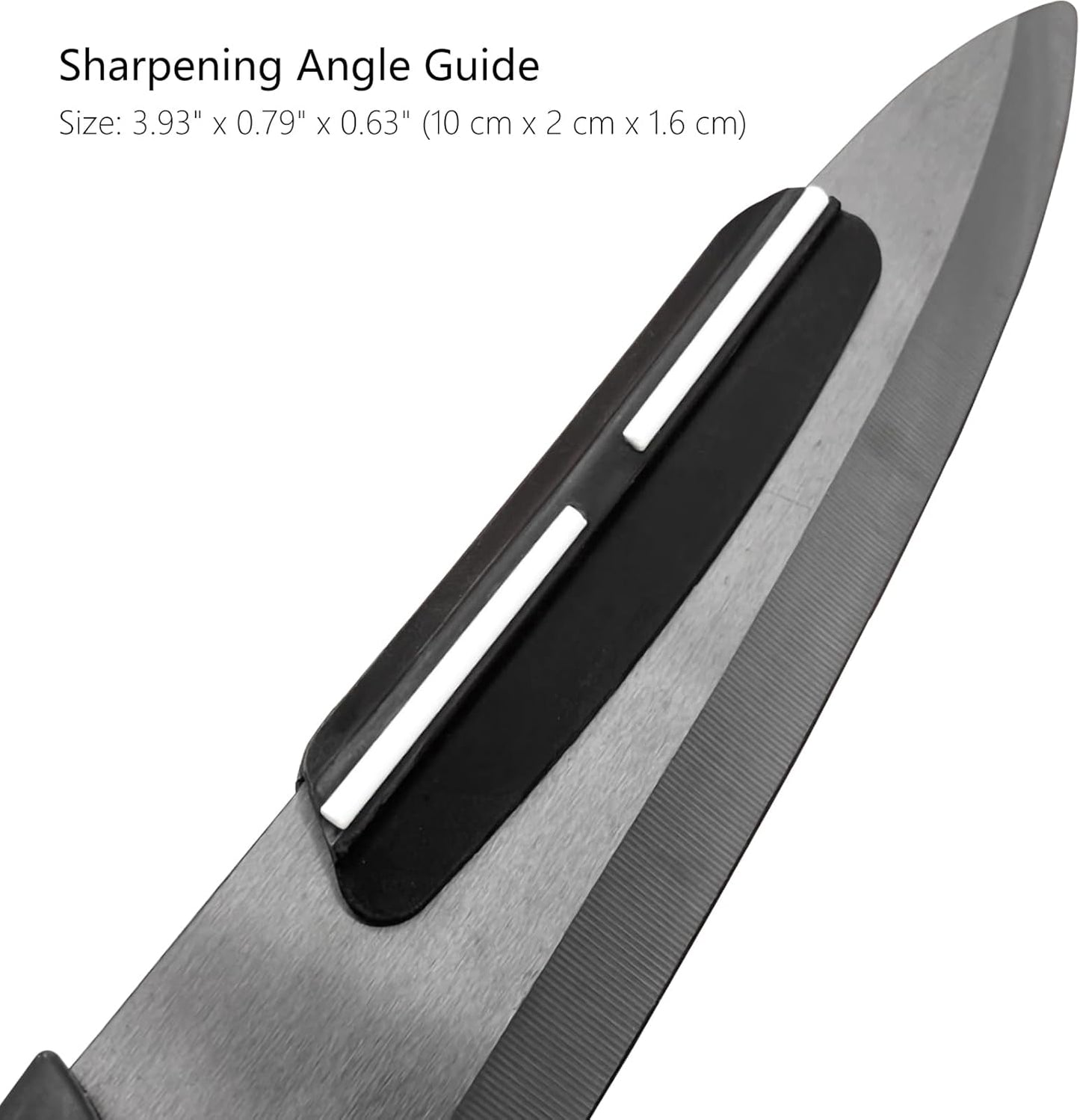 Diamond Sharpening Stone Set, Whetstone Knife Sharpener Kit with Angle Guide & Non-Slip Bases - 3 Large Diamond Plate (240/600/1200 Grit) & 3 Portable Stones (400/1000/3000 Grit) Honing Stone