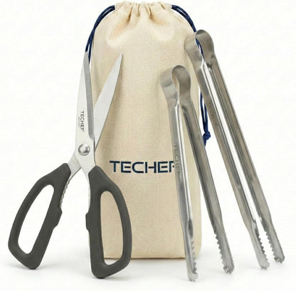 Kitchen Shears, All Purpose Scissors, Dishwasher Safe, Heavy Duty Meat Scissors Poultry Shears, Stainless Steel, Made in Korea (Dark Gray)