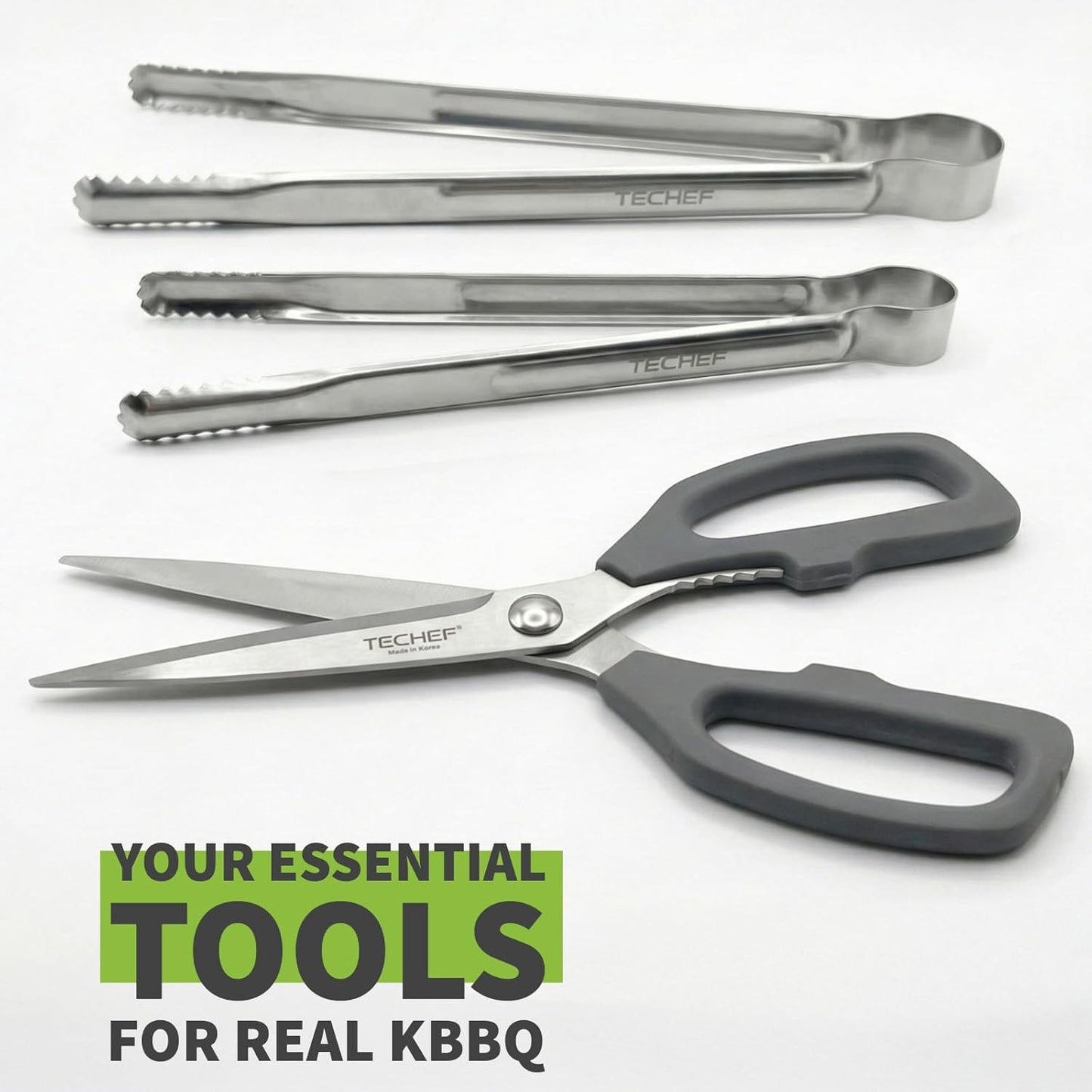 Kitchen Shears, All Purpose Scissors, Dishwasher Safe, Heavy Duty Meat Scissors Poultry Shears, Stainless Steel, Made in Korea (Dark Gray)