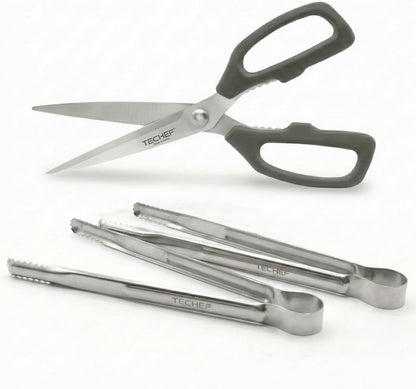 Kitchen Shears, All Purpose Scissors, Dishwasher Safe, Heavy Duty Meat Scissors Poultry Shears, Stainless Steel, Made in Korea (Dark Gray)