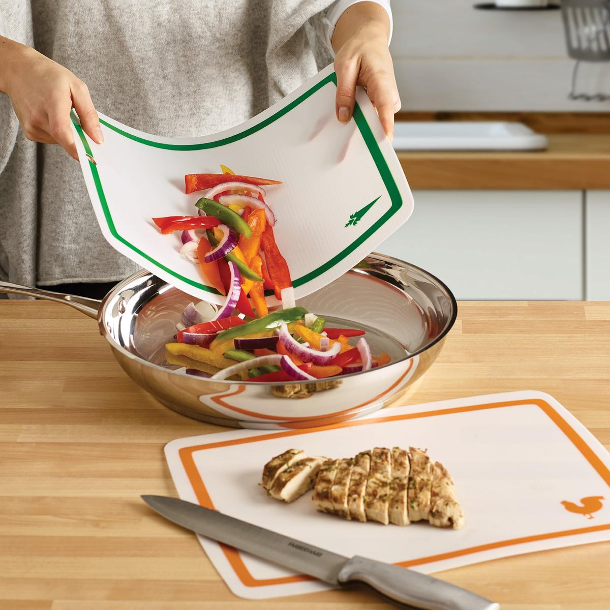 Flexible Cutting Mat Set, 4-Piece, 11 x 15 Inch