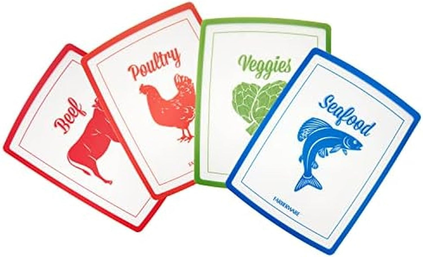 Flexible Cutting Mat Set, 4-Piece, 11 x 15 Inch