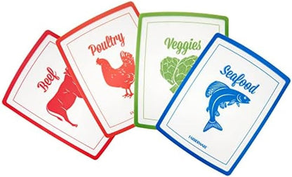 Flexible Cutting Mat Set, 4-Piece, 11 x 15 Inch