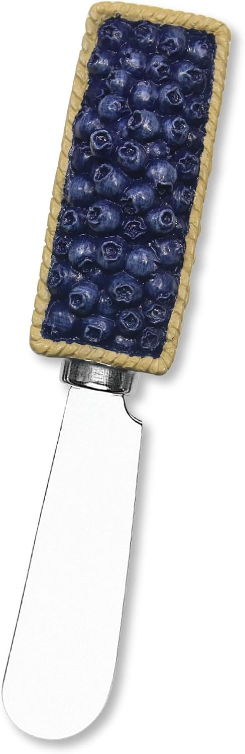Pineapple Cheese Spreaders, Hand-Painted Resin Handles with Stainless Steel Blades for Spreading Cream Cheese, Butter, Jam, or Sandwich, Set of 4