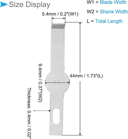 Craft Hobby Blades, #17 High-Speed Steel Replacement Cutting Carving Blade Refill Hobby Knife Blades Set with Storage Case - (Applications: for Art Scrapbooking DIY), 25-Pieces