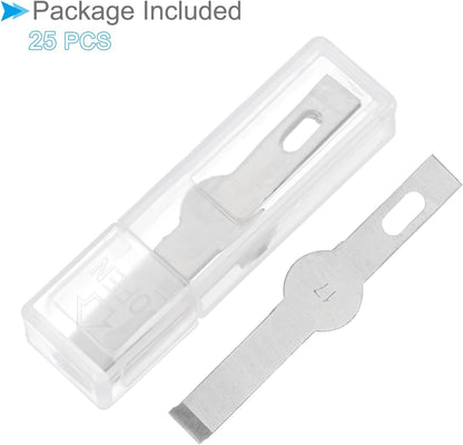 Craft Hobby Blades, #17 High-Speed Steel Replacement Cutting Carving Blade Refill Hobby Knife Blades Set with Storage Case - (Applications: for Art Scrapbooking DIY), 25-Pieces