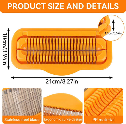 Hot Dog Slicing Tool, Stainless Steel Sausage Cutter Hot Dog Slicer Sausage Cutter Hotdog Sausage Slicer Hotdog Kitchen Tool for Kitchen Grilling Camping 8.27in