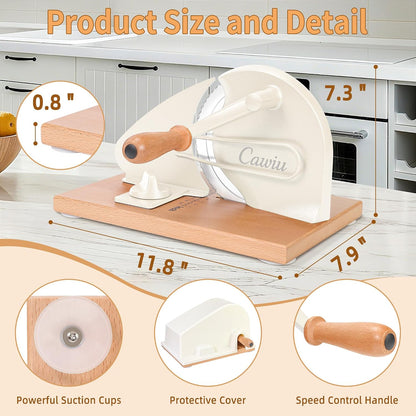 Upgraded Manual Bread Slicer for Homemade Sourdough Round with Cover