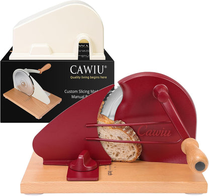 Upgraded Manual Bread Slicer for Homemade Sourdough Round with Cover