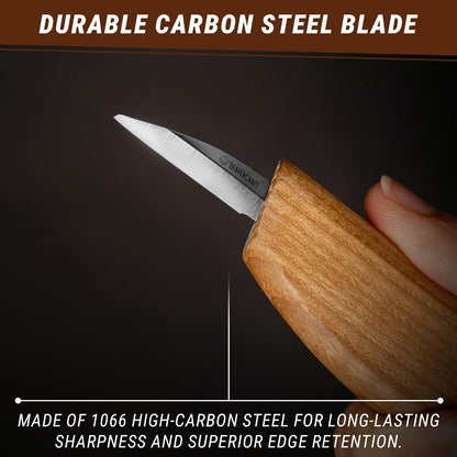 Wood Carving Detail Knife C15 1.4" Whittling Knife for Detail Woodcarving Craft Knife - Chip Carving Knife Wood Carving Tools for Beginners and Kids