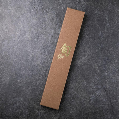 Premier Blonde 5.5" Nakiri Knife | Handcrafted Japanese Vegetable Knife, Slicing Tool, VG-MAX Core, Damascus Stainless Steel Cladding, Pakkawood Handle