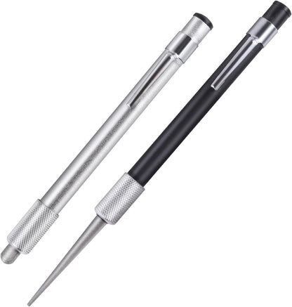 2 Pieces Diamond Retractable Knife Sharpener Serrated Knife Sharpener with Retractable Diamond Sharpening Rod Sharpening Steel Rod Tool for Kitchen Outdoor Repairs Polishes Restores