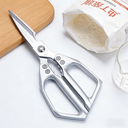 Kitchen Scissors with Safety Tip Cover, Heavy Duty Stainless Steel Kitchen Shears for Poultry, Meat & Food Prep, Dishwasher Safe Ergonomic Handle