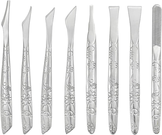 Leather Craft Knife, 1 Set of 8 PCS Leather Cutting Tool Leather Craft Skiving Sharp Handle Knife Leather craft Handwork DIY Tool