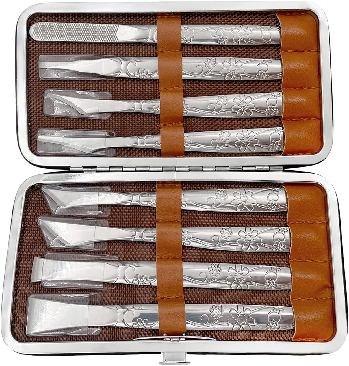 Leather Craft Knife, 1 Set of 8 PCS Leather Cutting Tool Leather Craft Skiving Sharp Handle Knife Leather craft Handwork DIY Tool