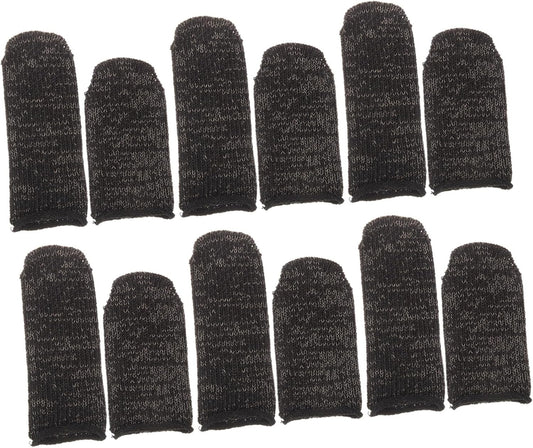6Pcs Reusable Cut Resistant Finger Covers Protective Fingertip Sleeves for Kitchen Gardening and Crafting Durable Shield Against Cuts and Wounds